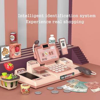360Home Spielsimulation Kinderspielzeug Supermarkt spielzeug Spielset Kasse rot 【888J】